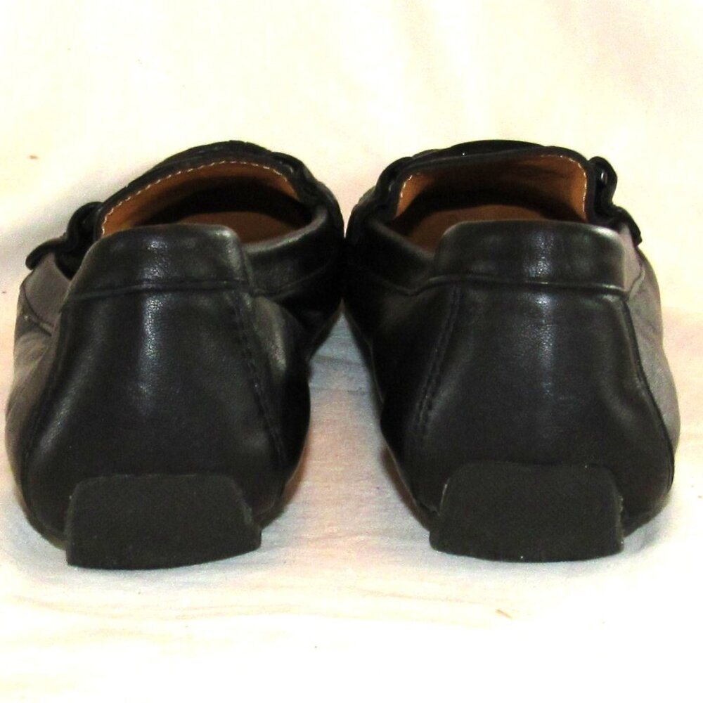 VANELi Aiker Black Leather Driving Shoes With Buckle Size 9.5W - Picture 3 of 12
